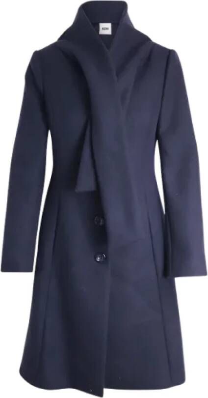 Moschino Pre-Owned Pre-owned Wool outerwear Blauw Dames