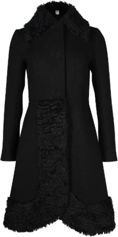 Moschino Pre-Owned Pre-owned Wool outerwear Zwart Dames