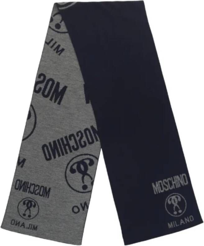 Moschino Pre-Owned Pre-owned Wool scarves Grijs Dames