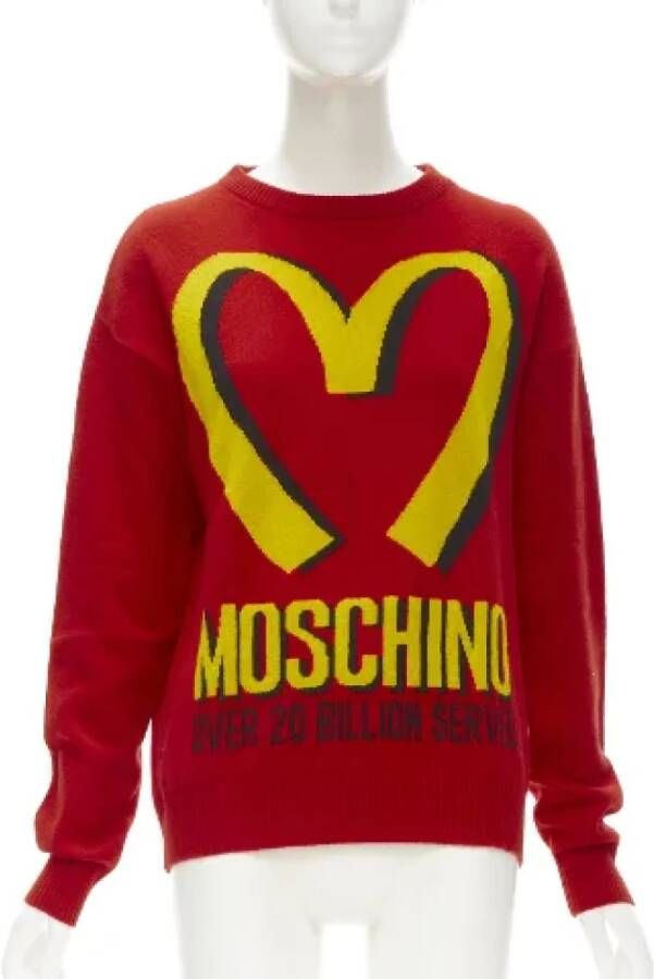 Moschino Pre-Owned Pre-owned Wool tops Rood Dames