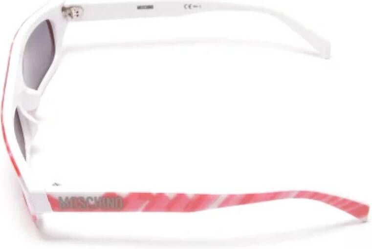 Moschino Pre-Owned Voldoende plastic sungles Wit Dames