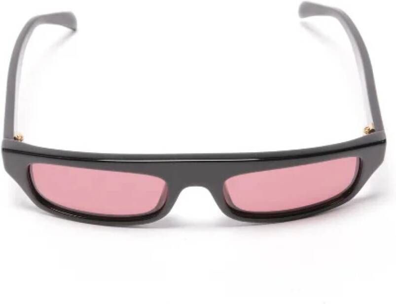 Moschino Pre-Owned Voldoende plastic sungles Zwart Dames