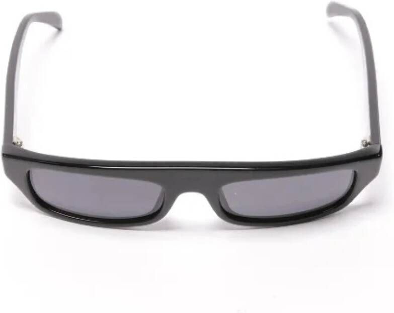 Moschino Pre-Owned Voldoende plastic sungles Zwart Dames