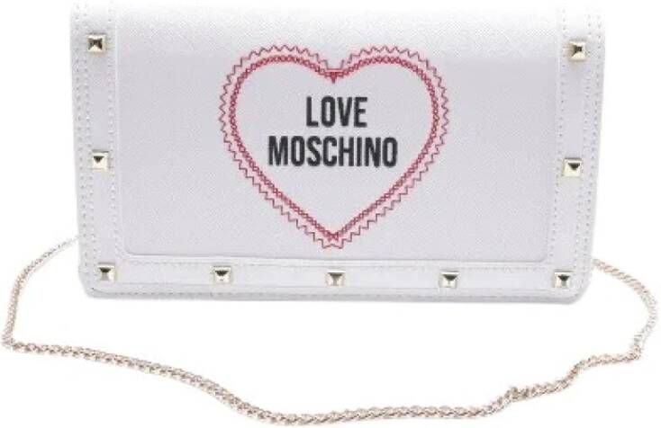 Moschino Pre-Owned Voldoende stoffen schouderzakken Wit Dames