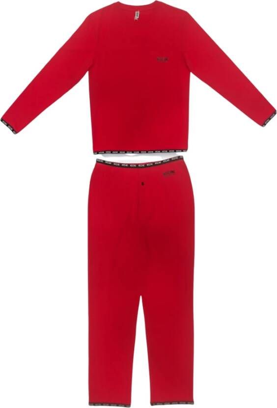 Moschino Upgrade je pyjamacollectie met comfortabele en stijlvolle herenpyjama`s Red Heren