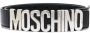Moschino Zilveren Logo Metallic Letter Riem Black - Thumbnail 3