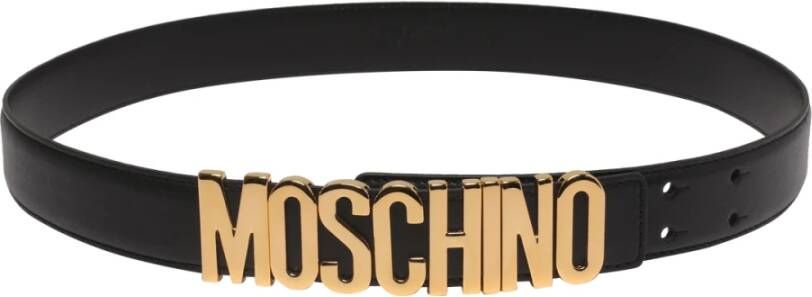 Moschino Stijlvolle Riemen Zwart Heren