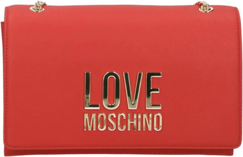 Moschino Rode Love Dames Schoudertas van Imitatieleer Rood Dames