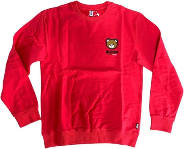 Moschino Rode Pail Innerlijke New Bear Sweatshirt Red Dames
