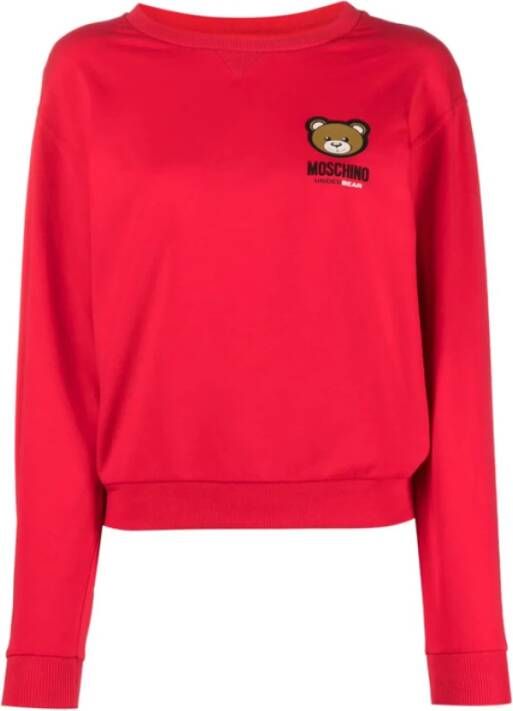 Moschino Rode Teddy Sweatshirt Red Dames