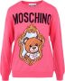 Moschino Ronde Hals Gebreide Kleding Pink Dames - Thumbnail 1