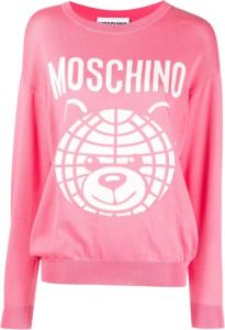 Moschino Round-neck Knitwear Roze Dames