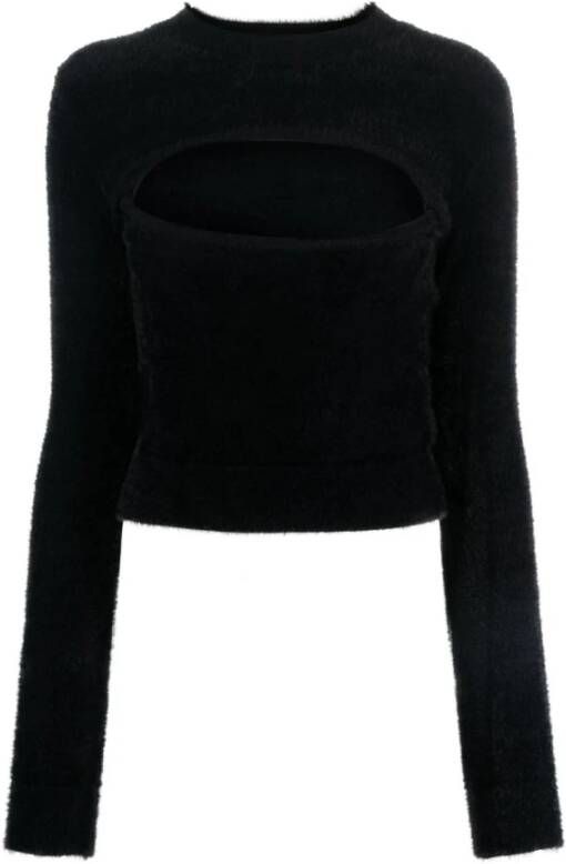 Moschino Round-neck Knitwear Zwart Dames