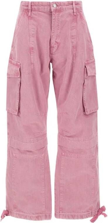 Moschino Roze cargobroek met oversized pasvorm Roze Dames