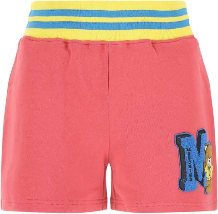 Moschino Roze katoenen shorts Roze Dames