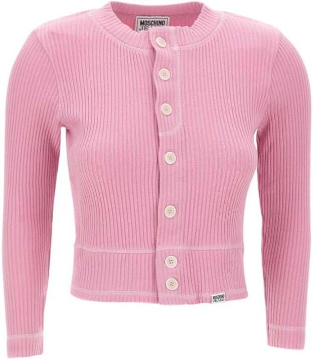 Moschino Roze Katoenen Vest voor Dames Roze Dames
