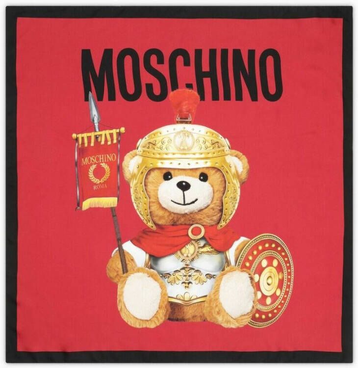 Moschino Elegant Sjaal voor Modebewuste Vrouwen Red Dames