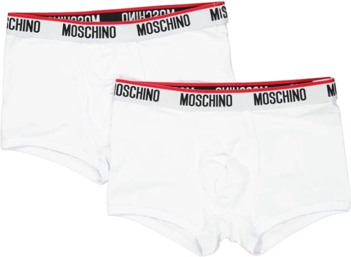 Moschino Verbeter je ondergoed met stijlvolle boxershorts White Heren
