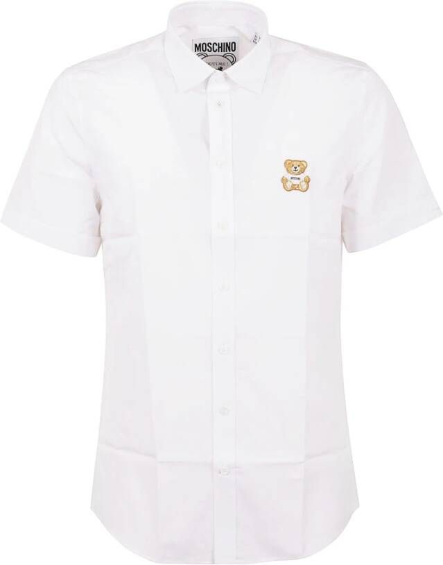 Moschino Shirt met korte mouwen Wit Heren
