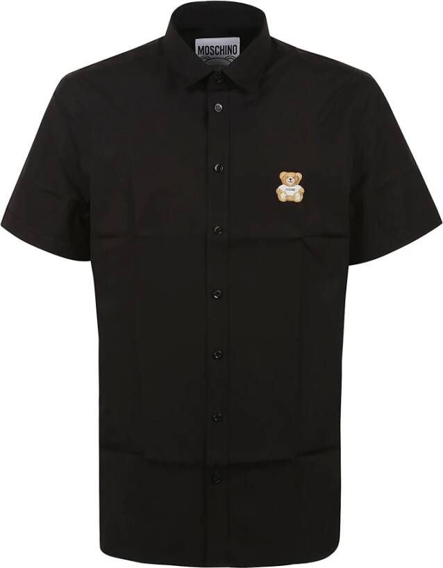 Moschino Shirt met korte mouwen Zwart Heren