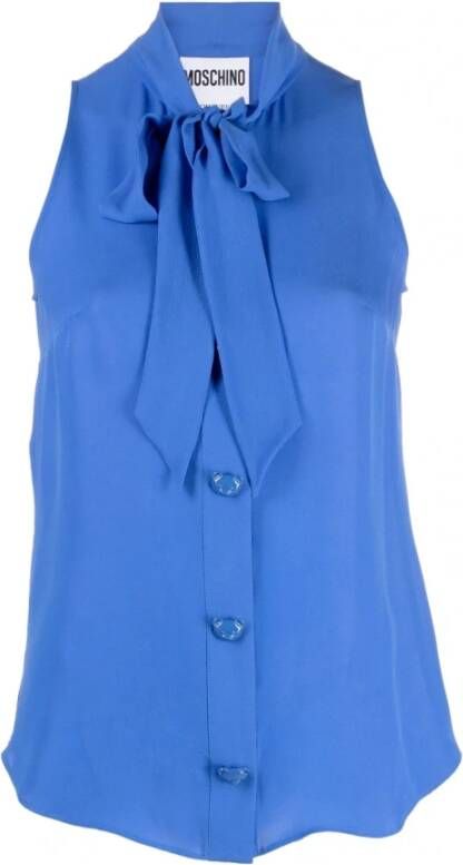 Moschino Stijlvolle Dames Overhemden Collectie Blue Dames