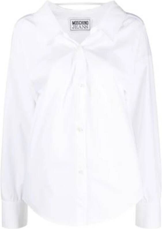 Moschino Jeans Overhemden Wit White Dames