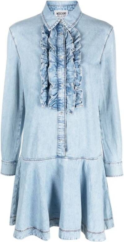 Moschino Korte Jurken Stijlvolle Collectie Blue Dames