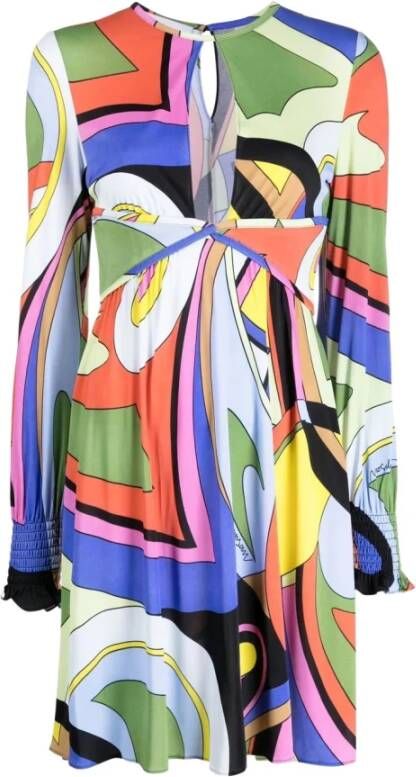 Moschino Prachtige Jurk met Diepe Halslijn Multicolor Dames