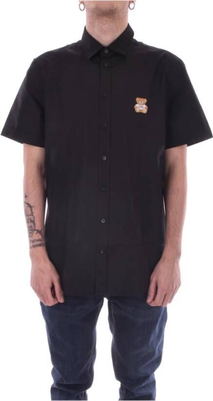 Moschino Shirt met korte mouwen Zwart Heren