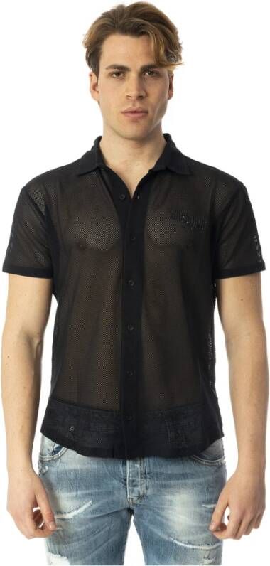 Moschino Short Sleeve Shirts Zwart Heren