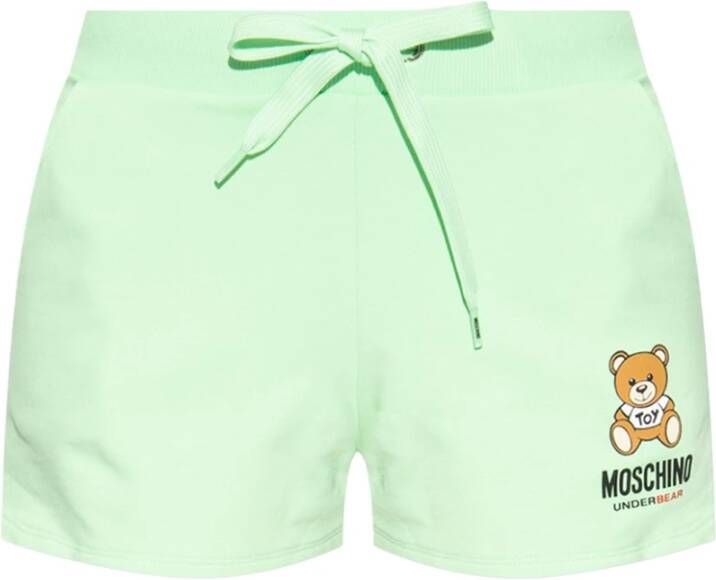 Moschino Shorts met logo Groen Dames