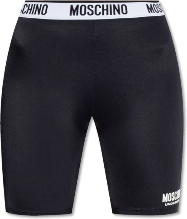 Moschino Shorts met logo Zwart Dames