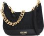 Moschino Zwarte Logo Schoudertas Stijlvol en veelzijdig Black Dames - Thumbnail 3
