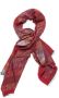 Moschino Luxe Logo Franje Stole Sjaal Red Dames - Thumbnail 1