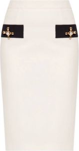 Moschino Skirt with appliqu�s Beige Dames