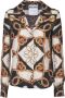 Moschino Zijden Shirt met Multicolor Print Black Dames - Thumbnail 1