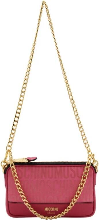 Moschino Elegante Schoudertas voor Vrouwen Pink Dames
