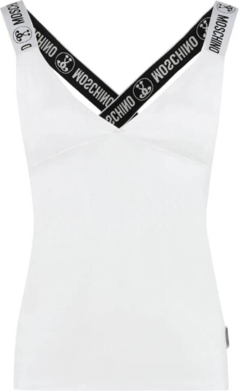 Moschino Elegante Mouwloze Top voor Vrouwen White Dames