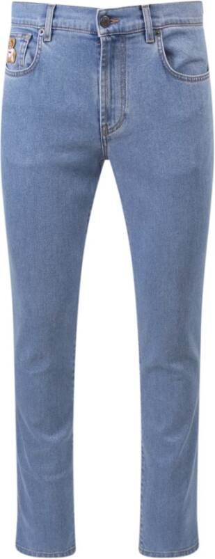 Moschino Slimfit-jeans Blauw Heren