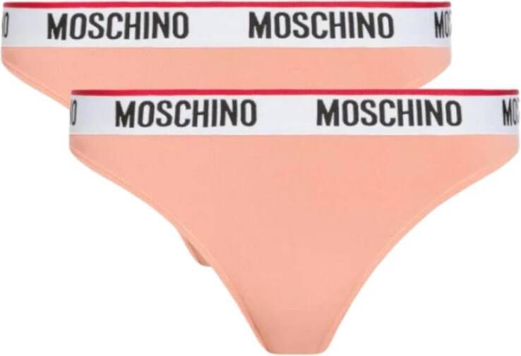 Moschino Comfortabele en stijlvolle katoenen ondergoedsets voor vrouwen Pink Dames
