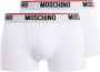 Moschino Heren Witte BiPack Boxer Upgrade je ondergoedcollectie White Heren - Thumbnail 1