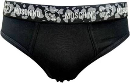 Moschino Katoenen Onderbroeken voor Mannen Stijlvol en Comfortabel Black Heren