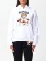 Moschino Stijlvolle Fleece Trui White Dames - Thumbnail 3