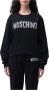 Moschino Zwarte Katoenen Sweatshirt met Strass Logo Black Dames - Thumbnail 1