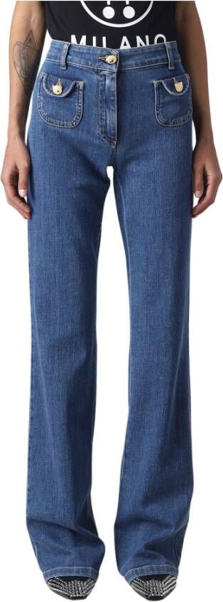 Moschino Straight Jeans Blauw Dames