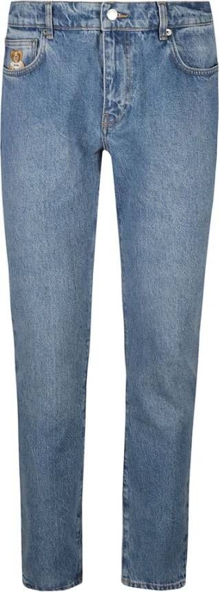 Moschino Straight Jeans Blauw Heren