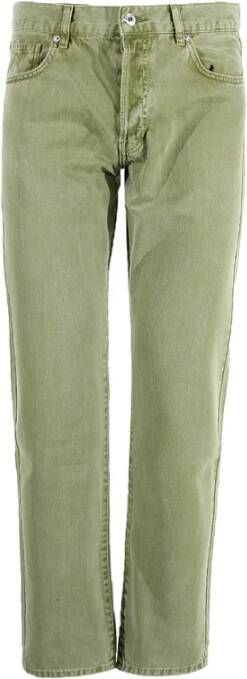 Moschino Groene Katoenen Straight Jeans Green Heren
