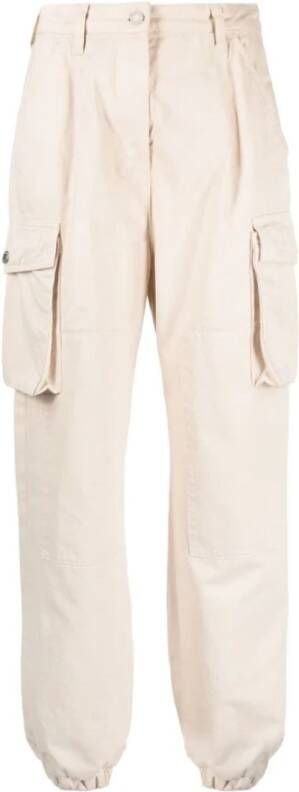 Moschino Straight Trousers Beige Dames