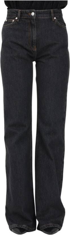 Moschino Flare Zwarte Denim Jeans voor Vrouwen Black Dames