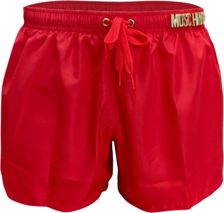 Moschino Strandkleding Collectie Red Heren